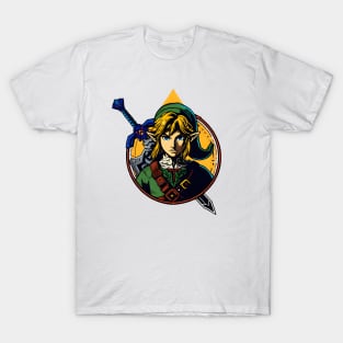 Timeless Gaming Adventure: Whimsical Art Prints Featuring Classic Games for Nostalgic Gamers! T-Shirt